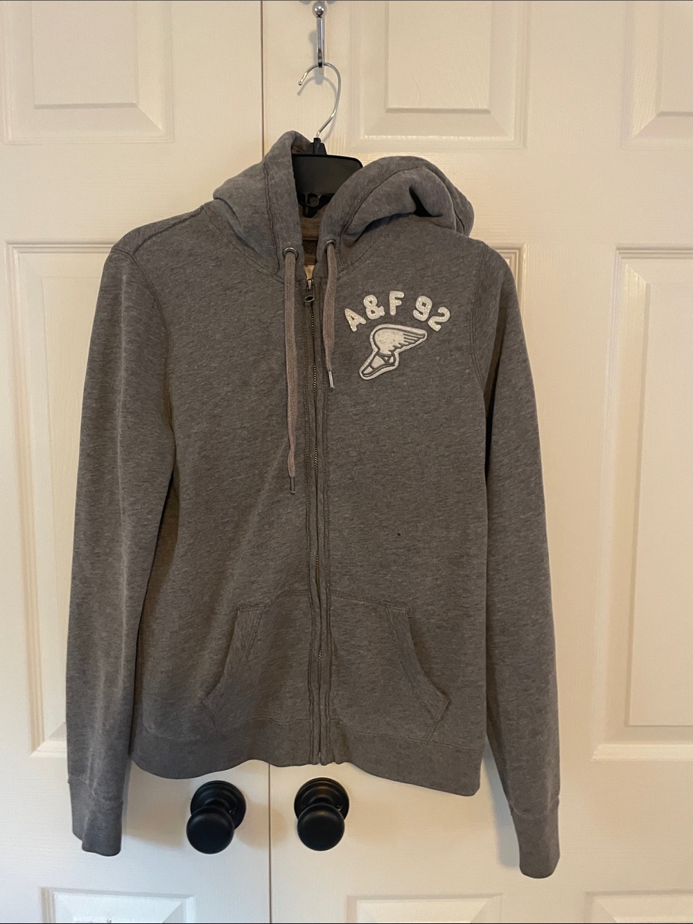 Abercrombie & Fitch Gray Zip-Up Hoodie